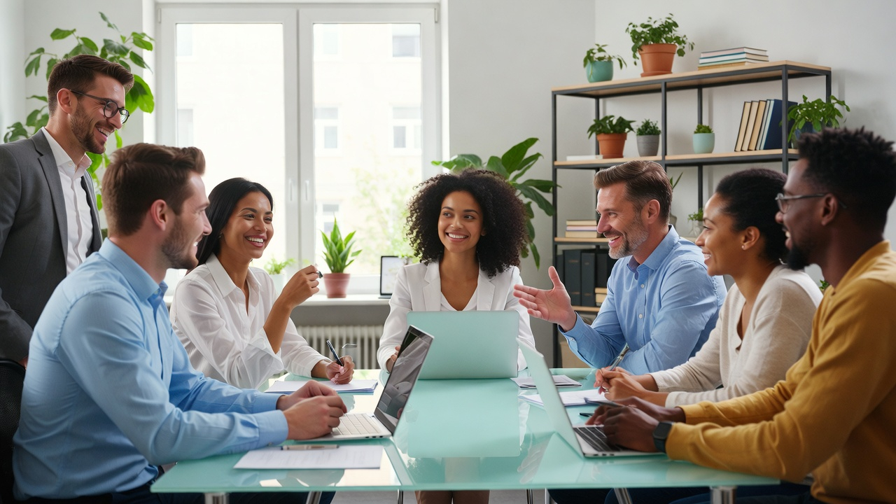 Equipe GlobalMind colaborando